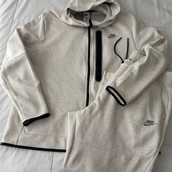 Nike Other - Nike Tech Suit-Cream Hoodie and Joggers Set- XL
